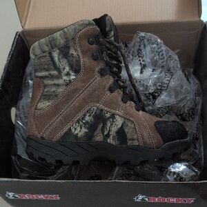 Kids Rocky Camouflage Outdoor Boots
